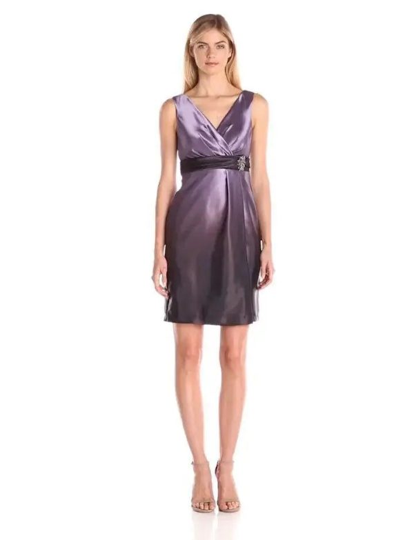 Mikael Aghal Purple Ombre Dress Sale