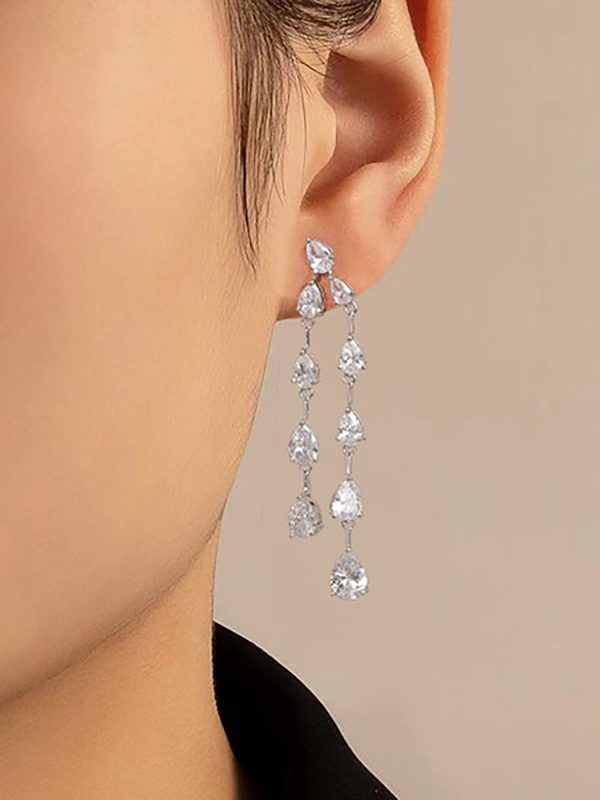 Crystal Drop Earrings on Sale