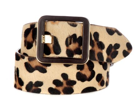 Brave Leather MAKANI LEOPARD PRINT BELT Online now