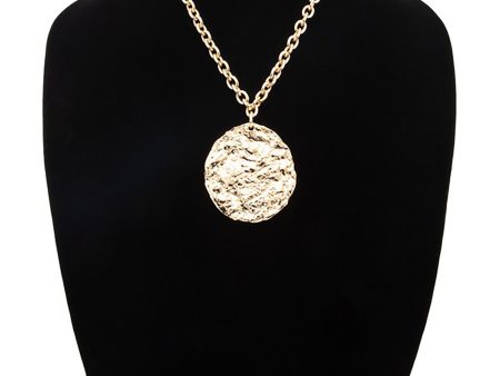 Hammered Power Pendant Necklace Hot on Sale