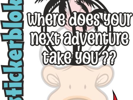 WHERE DOES YOUR NEXT ADVENTURE TAKE YOU ?? STICKER on Sale