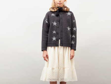 Tocoto Vintage Lurex Star Cardigan Online now