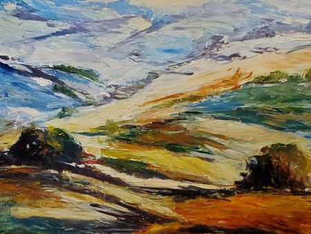 AROMAZ, Carlos - Les plaines des Rocheuses - Oil on canvas, 72x48  on Sale