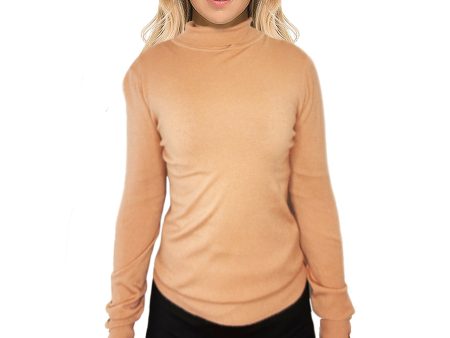 On Twelfth Button Sleeve Mock Neck Sweater For Cheap