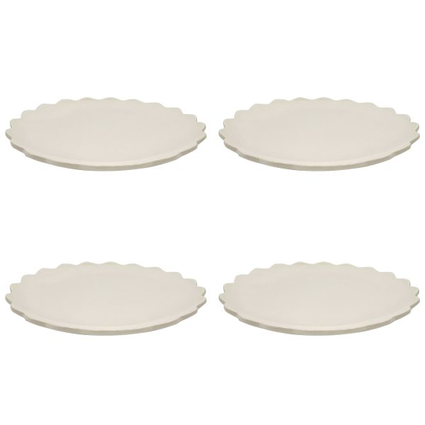 Scalloped Charger Plates (Set of 4) Online Hot Sale