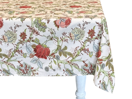 Verde Chintz Tablecloth For Cheap