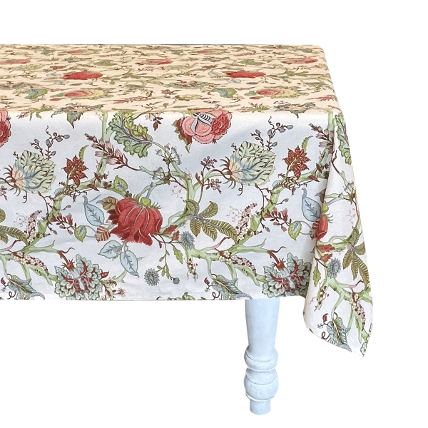 Verde Chintz Tablecloth For Cheap