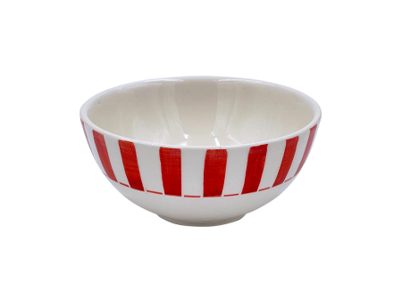 Small Red Stripes Bowl Online