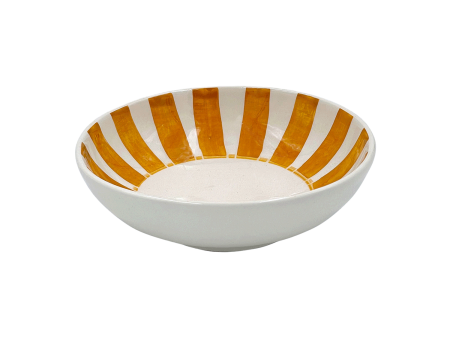 Yellow Stripes Peanut Bowl Supply