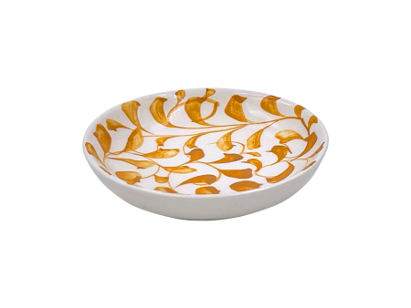 Yellow Scroll Dipping Bowl Supply