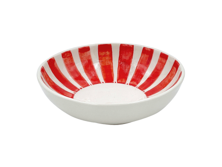 Red Stripes Peanut Bowl Fashion