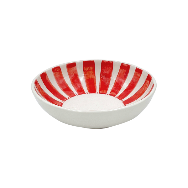 Red Stripes Peanut Bowl Fashion