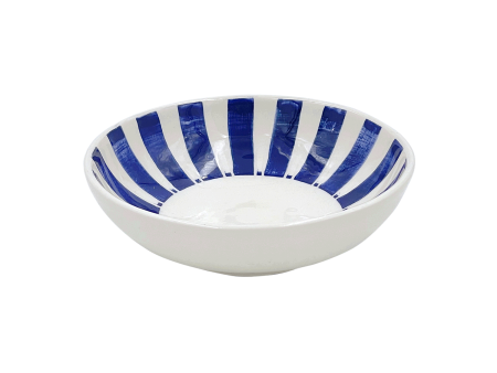 Navy Blue Stripes Peanut Bowl Online