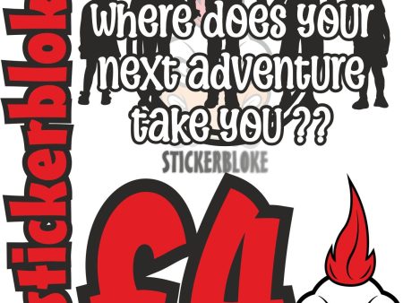 WHERE DOES YOUR NEXT ADVENTURE TAKE YOU ?? STICKER For Discount