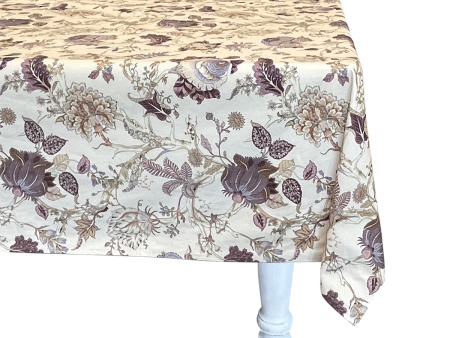 Plum Chintz Tablecloth For Discount