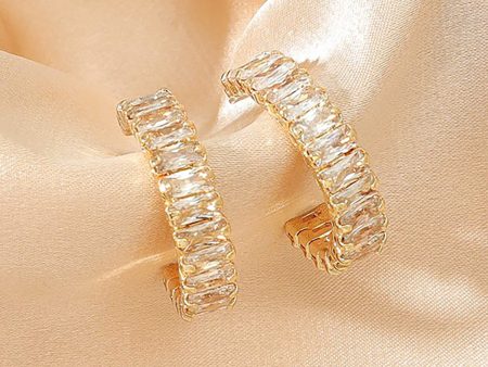 Parker Baguette Hoop Earrings Online Sale