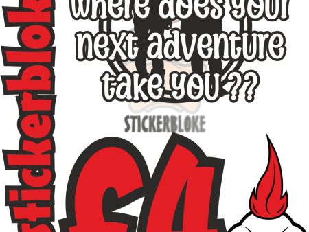 WHERE DOES YOUR NEXT ADVENTURE TAKE YOU ?? STICKER Online now