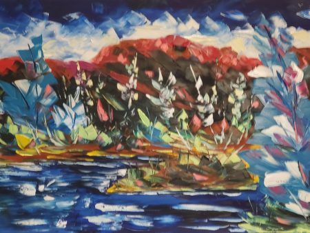 Gauthier, Gaetan - Tres loin - oils on canvas by spatula - 30x60  Cheap