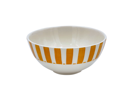 Small Yellow Stripes Bowl Online now