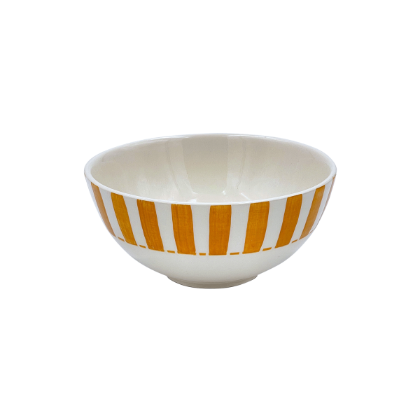 Small Yellow Stripes Bowl Online now