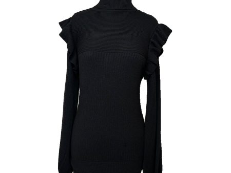 &Merci Shoulder Ruffle Turtleneck Sweater Supply