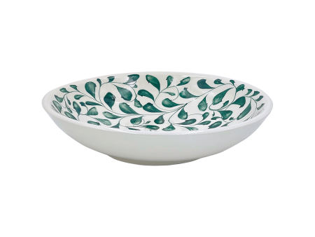 Green Scroll Pasta Bowl Online Hot Sale