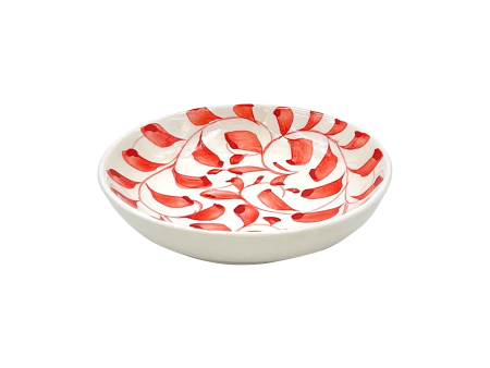 Red Scroll Dipping Bowl Hot on Sale