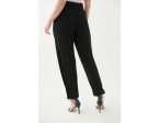 Joseph Ribkoff Black Elastic High Waisted Flutter Pants Online Sale