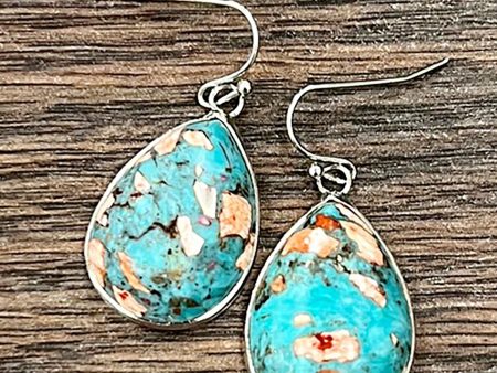 Turquoise Teardrops Earrings Fashion