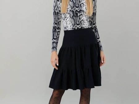 Apparalel Tiered Knit Skirt For Sale