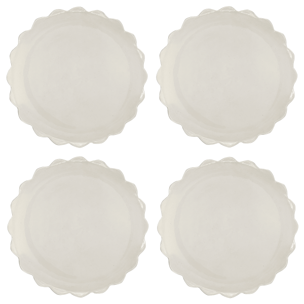 Scalloped Charger Plates (Set of 4) Online Hot Sale