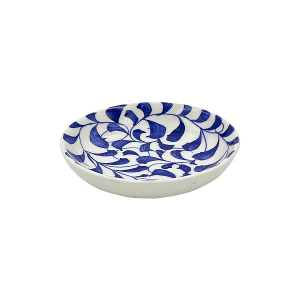 Navy Blue Scroll Dipping Bowl Online now