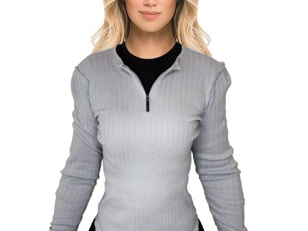 2 Squares Quarter Zip top Online Sale