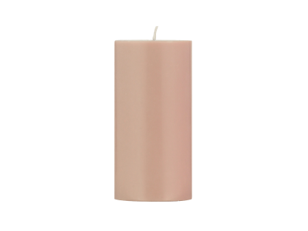 Old Rose Pillar Candle 15cm on Sale