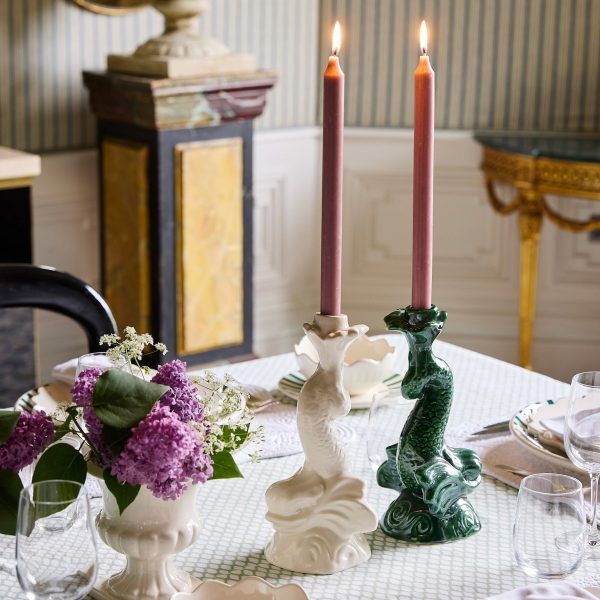 Emerald Green Dolphin Candlestick Online now