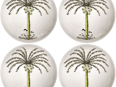 Palm Charger Plates (Set of 4) For Sale