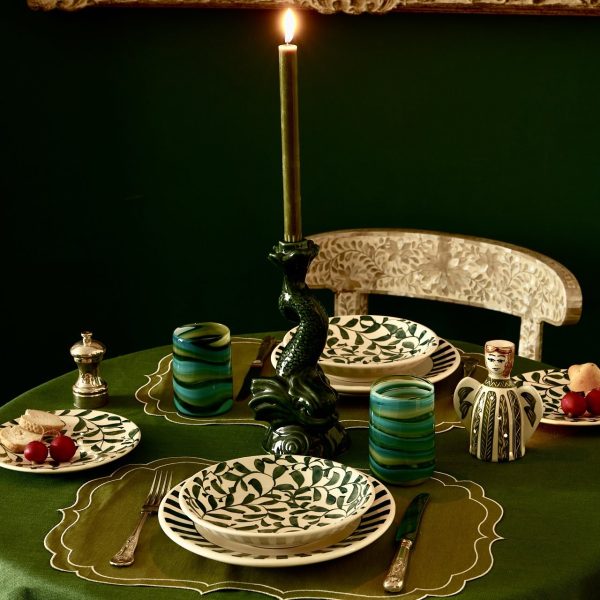 Emerald Green Dolphin Candlestick Online now