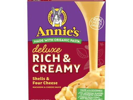 Annie s Deluxe Rich & Creamy Shells & Four Cheese Supply