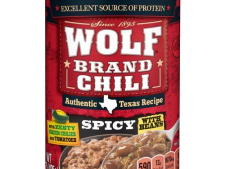 WOLF Chile Spicy With Tomatoes And Zesty Green Chilies, 15 OZ Fashion