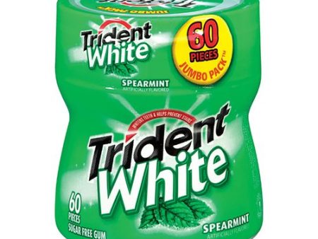 Trident White Sugar Free Gum, Spearmint Flavor, 1 Go-Cup (60 Pieces Total) (B01LF74EHG) Hot on Sale